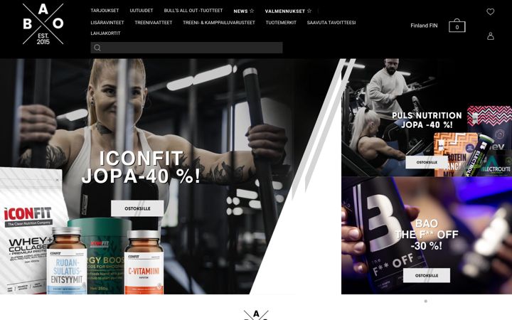 Screenshot of baoshop.fi