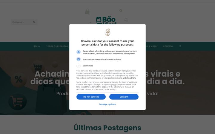 Screenshot of baoviral.com