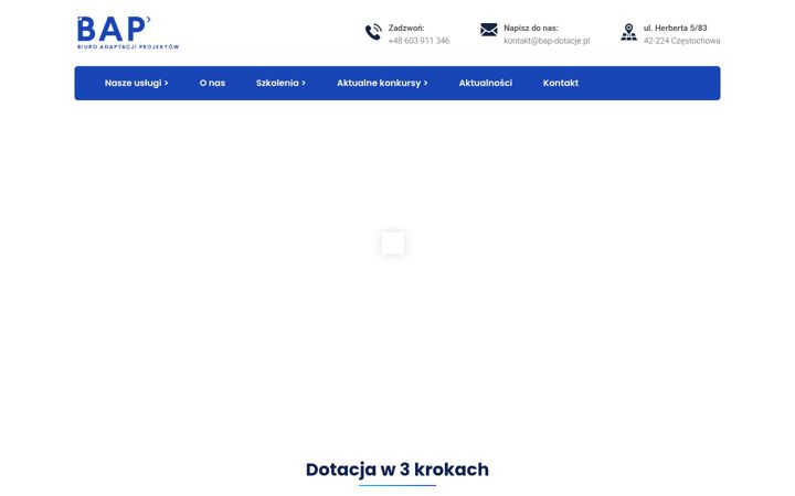 Snimka zaslona za bap-dotacje.pl