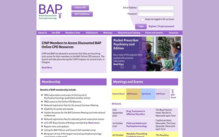 Screenshot of bap.org.uk