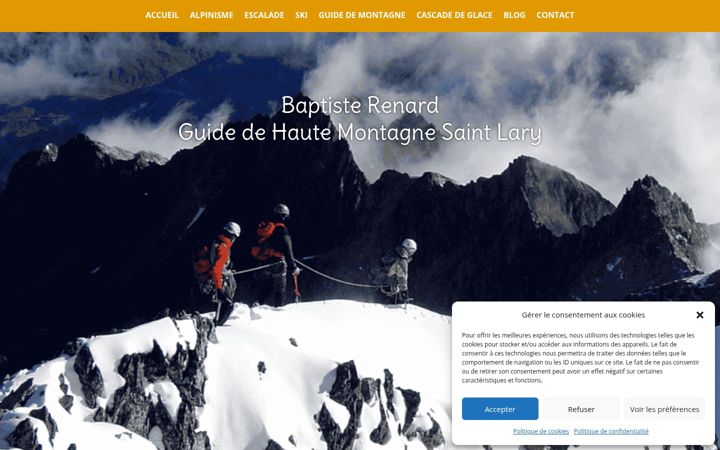 Skjermbilde av baptiste-renard.fr