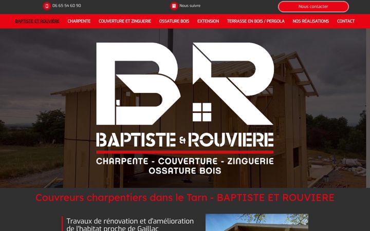 Screenshot of baptiste-rouviere.fr