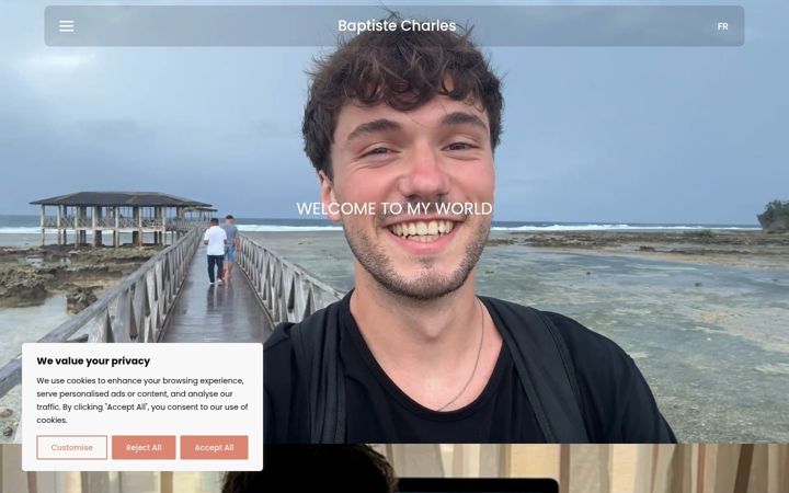 Screenshot of baptistecharles.com