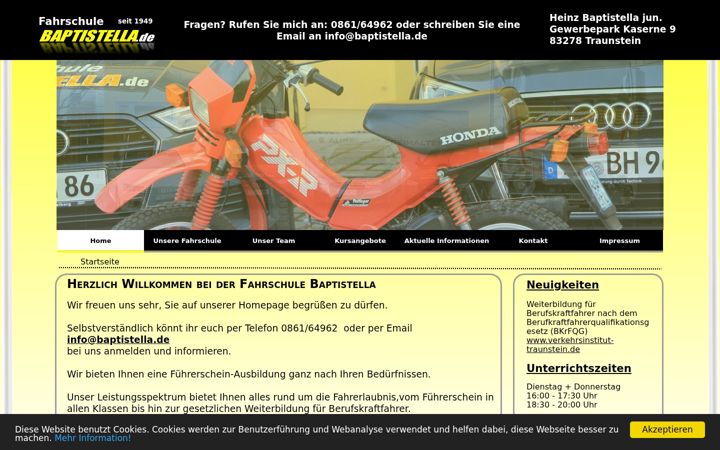 Screenshot of baptistella.de