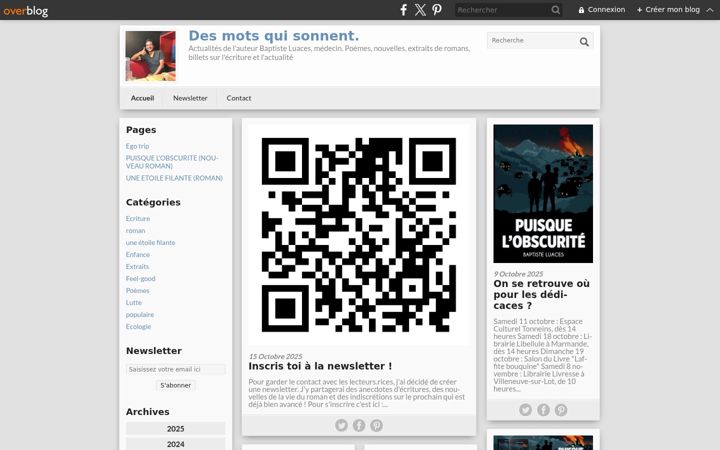 Screenshot of baptisteluaces.fr