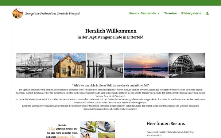 Skärmbild av baptisten-bitterfeld.de