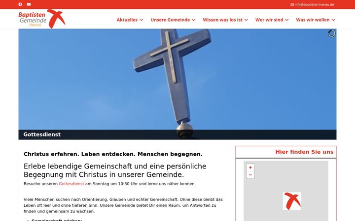 Screenshot of baptisten-hanau.de