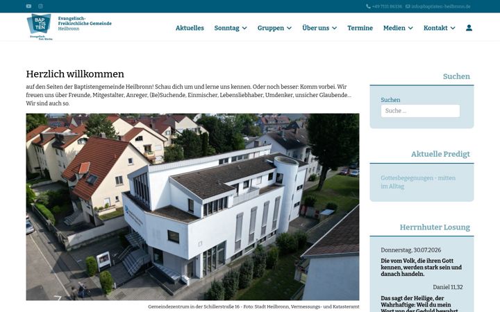 Képernyőkép: baptisten-heilbronn.de