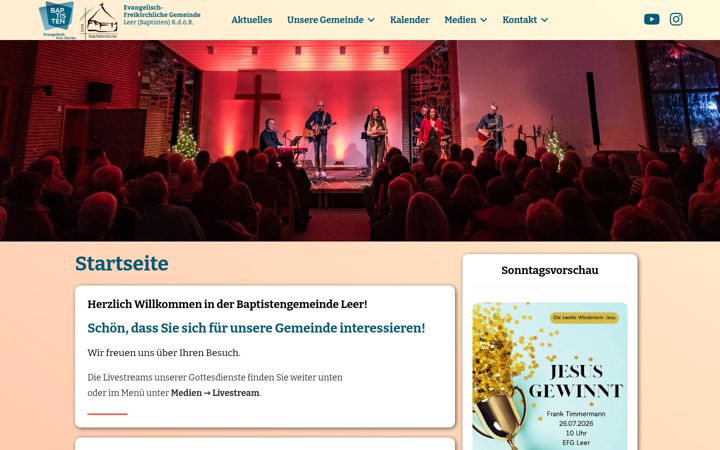 Screenshot of baptisten-leer.de
