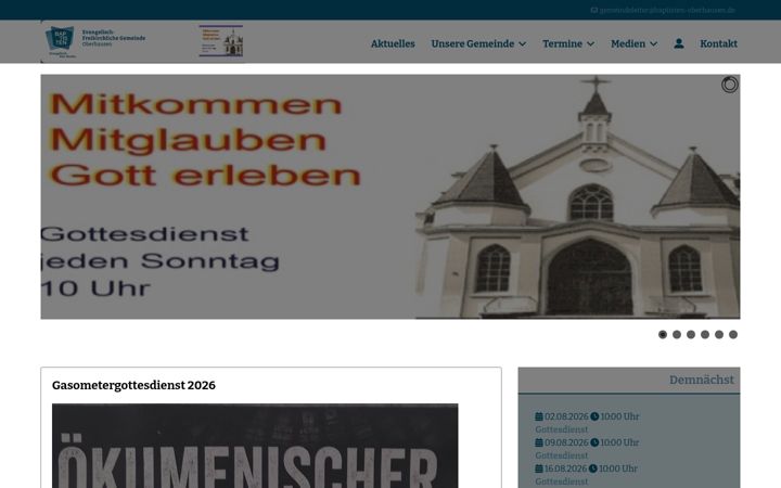 Screenshot of baptisten-oberhausen.de