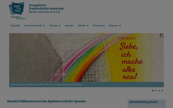 Screenshot of baptisten-spandau.de