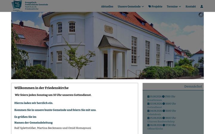 Képernyőkép: baptisten-varel.de