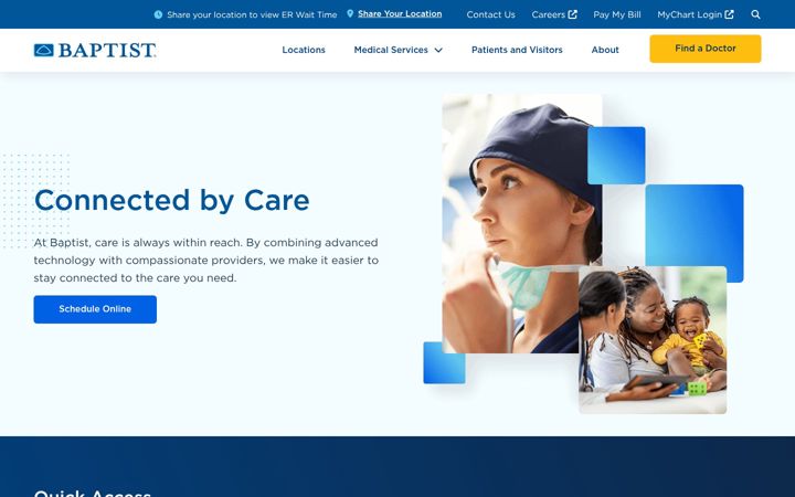 Screenshot of baptistonline.org