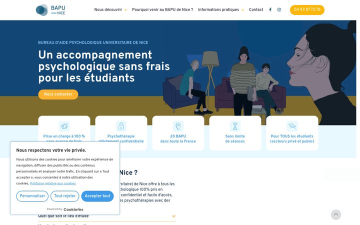 Screenshot of bapunice.org