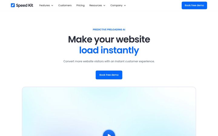 Screenshot of baqend.com