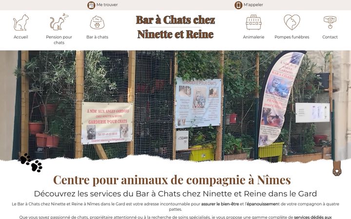 Skjermbilde av bar-a-chats-chez-ninette-et-reine.fr