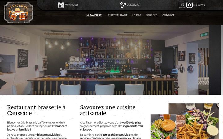 Screenshot of bar-brasserie-caussade.fr