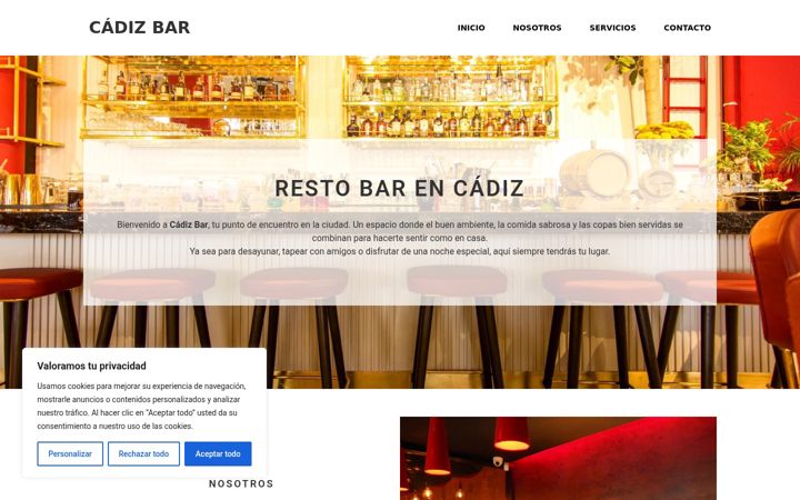 Screenshot of bar-cadiz.es