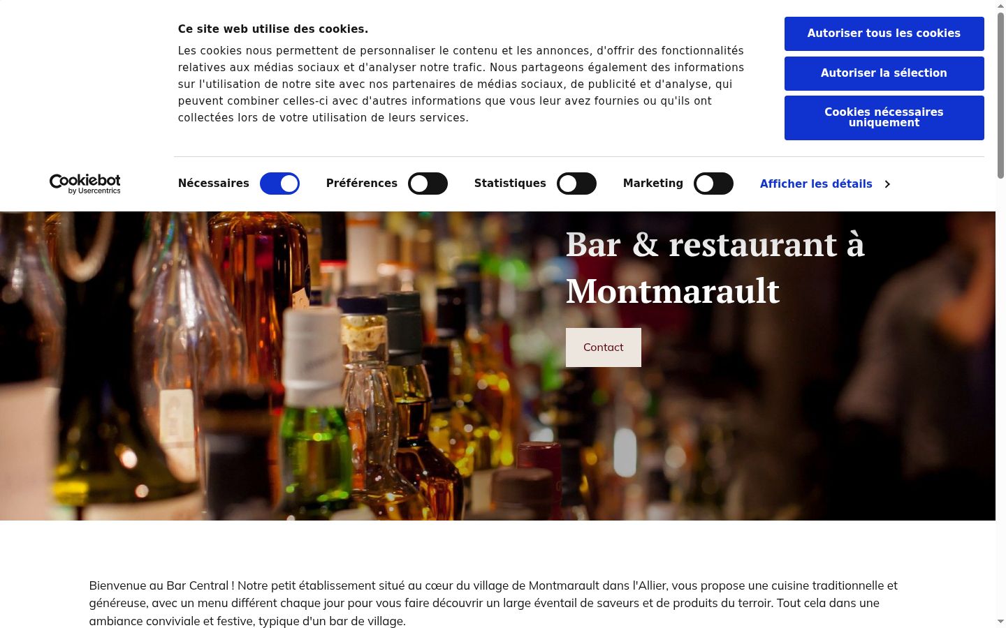 Captură de ecran a bannerului de consimțământ afișat înainte de orice interacțiune