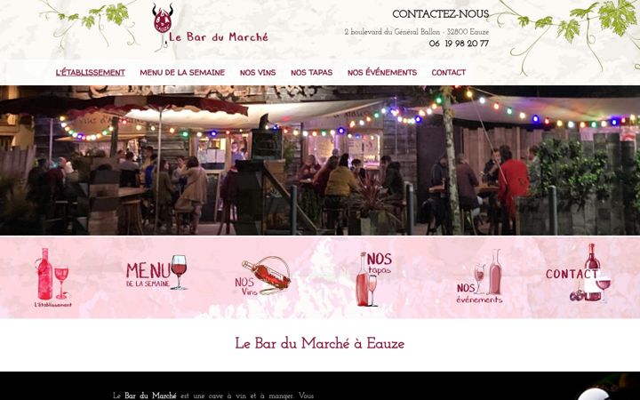 Screenshot of bar-du-marche.fr
