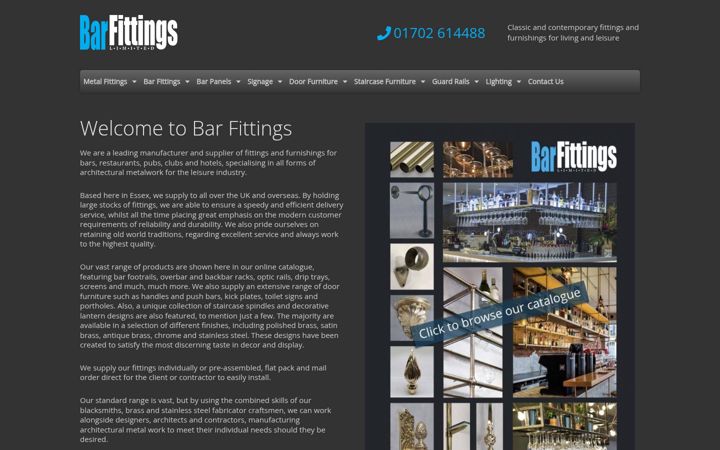 Screenshot of bar-fittings.com