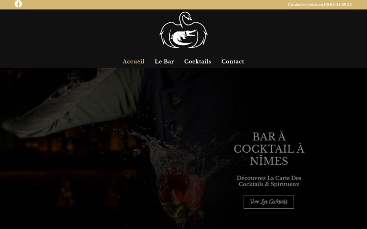 Screenshot of bar-le-cygne.fr