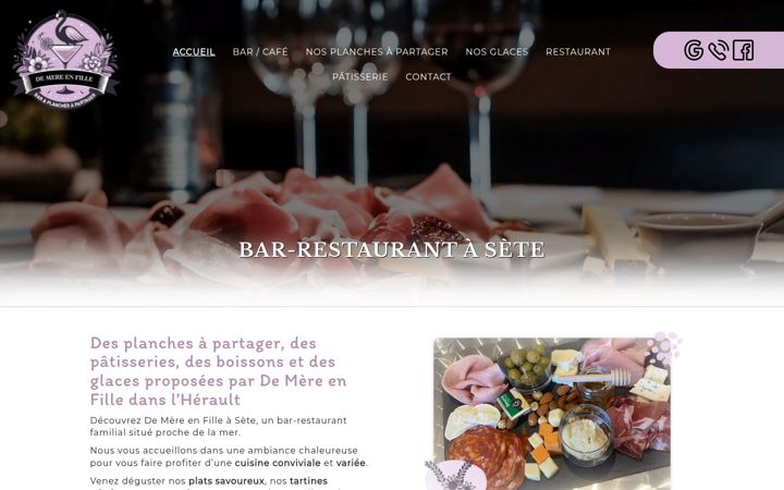 Screenshot of bar-restaurant-sete.fr