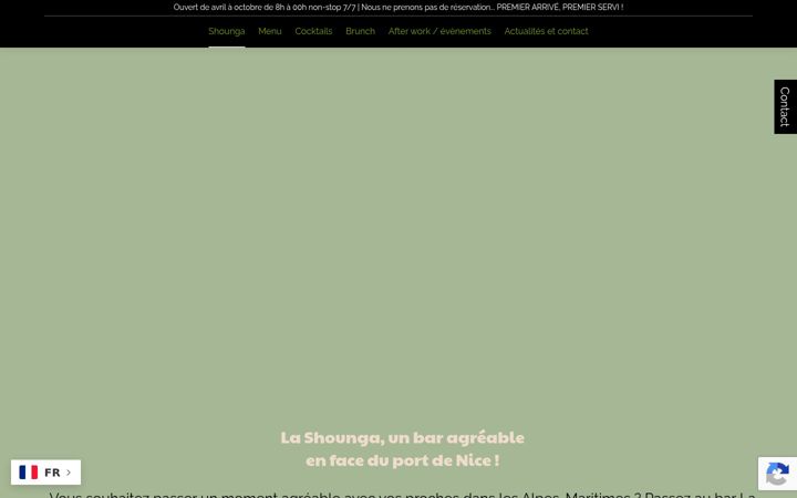 Screenshot of bar-shounga-nice.fr