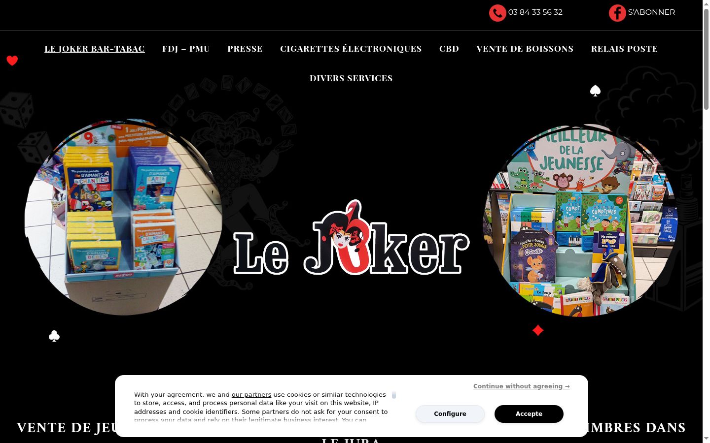 Screenshot tal-banner tal-kunsens muri qabel kwalunkwe interazzjoni