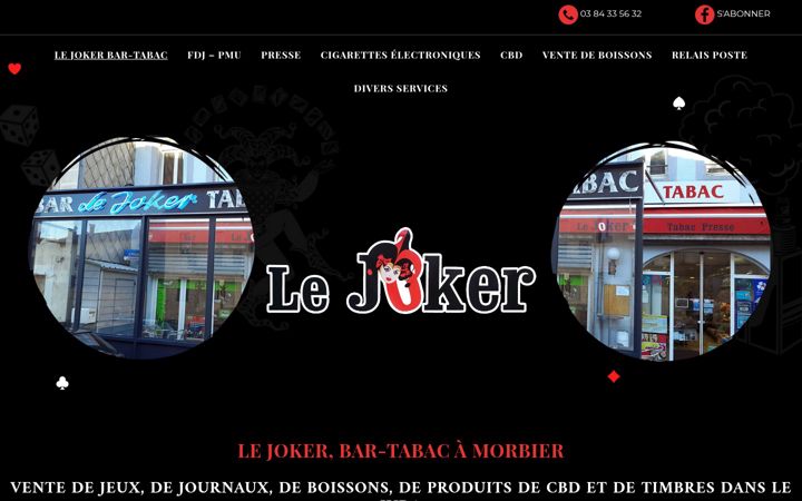 Screenshot of bar-tabac-le-joker-morbier.fr