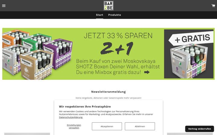 Screenshot of bar2be.com