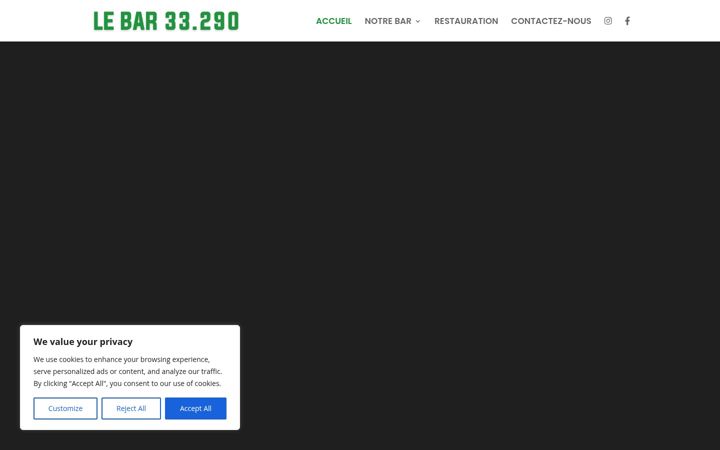 Skjámynd af bar33290.fr