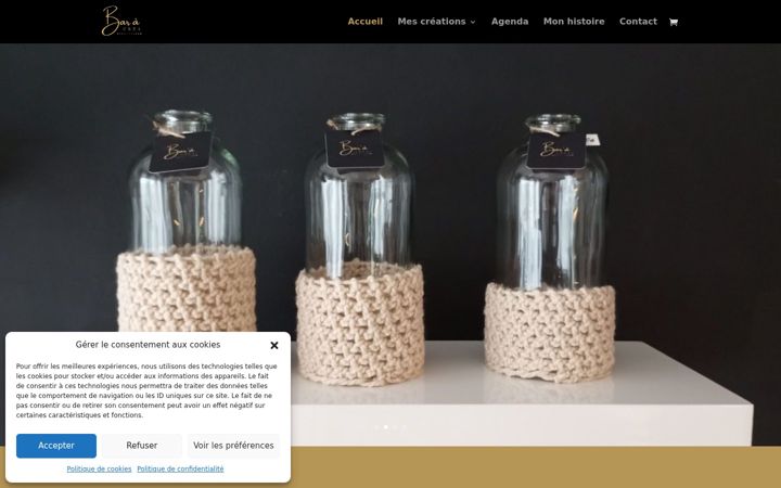 Screenshot of bara-crea.fr