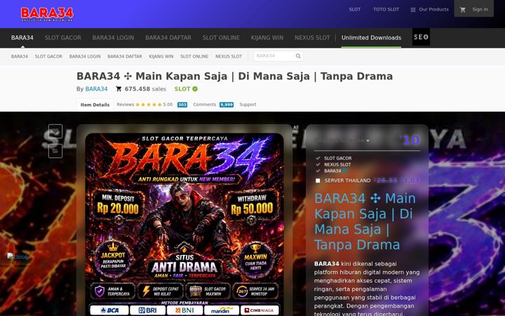 Screenshot of bara34.com