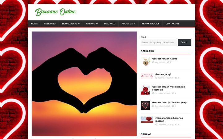 Screenshot of baraare.net