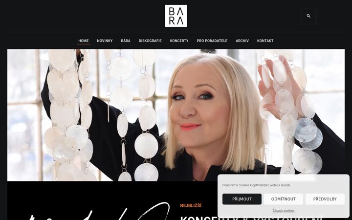 Screenshot ta' barabasikova.cz