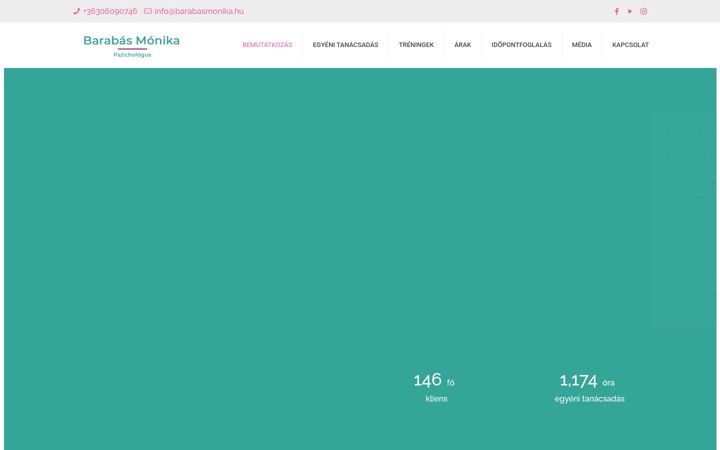Screenshot of barabasmonika.hu