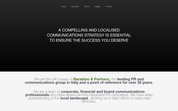 Screenshot of barabino.co.uk