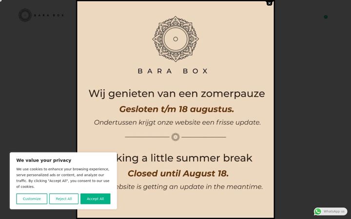 Capture d'écran de barabox.nl