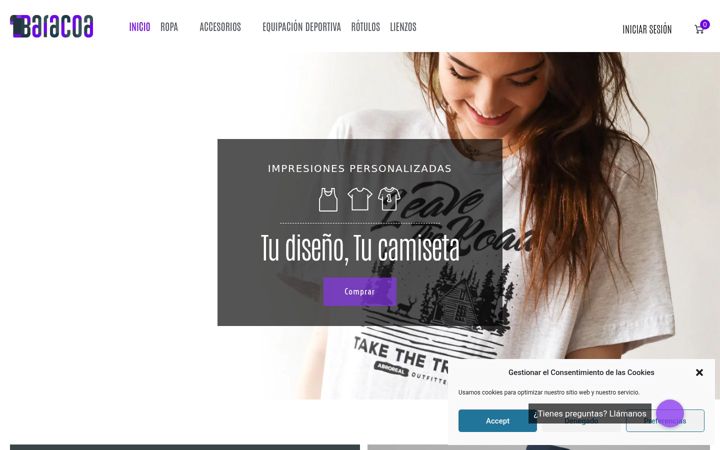 Screenshot of baracoa.shop