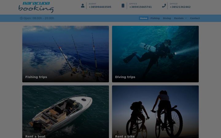 Screenshot of baracudabooking.com