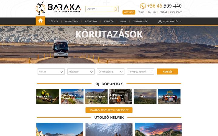 Screenshot of baraka.hu