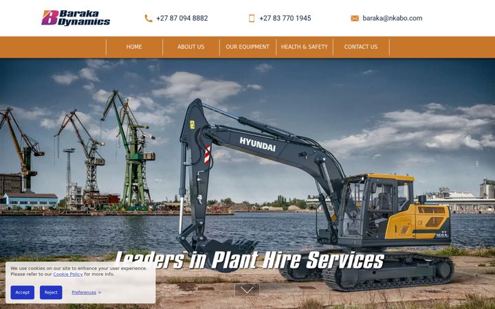 Screenshot of barakadynamics.com