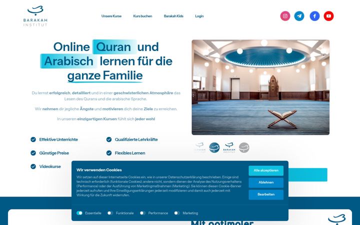 Screenshot of barakah-institut.de