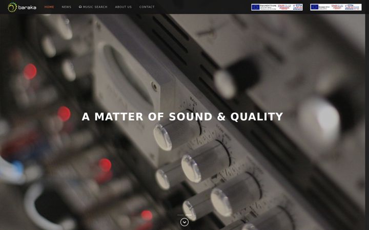 Screenshot of barakamuzik.com