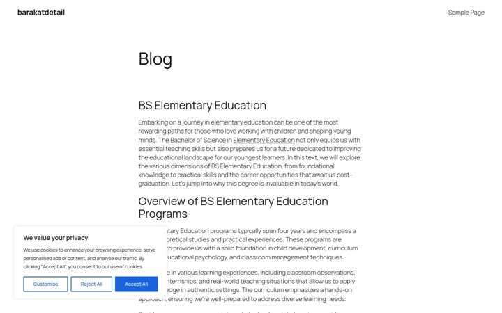 Screenshot of barakatdetail.com