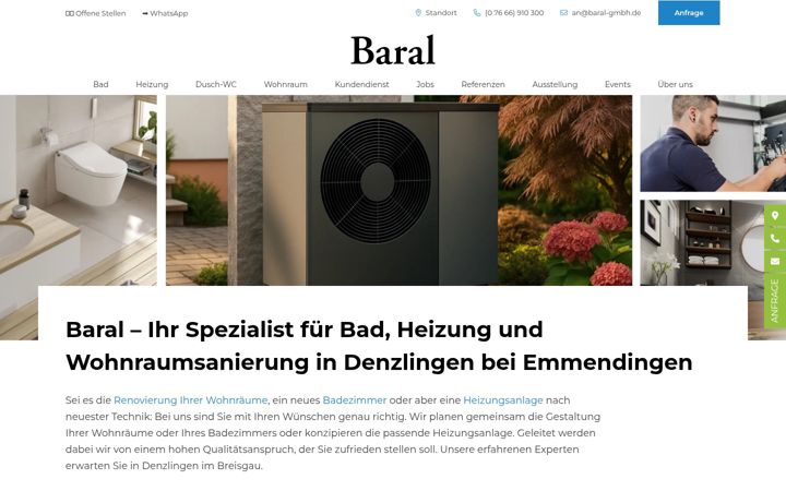 Képernyőkép: baral-gmbh.de