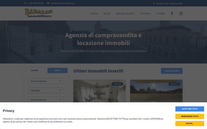 Screenshot of baraldimmobiliare.it