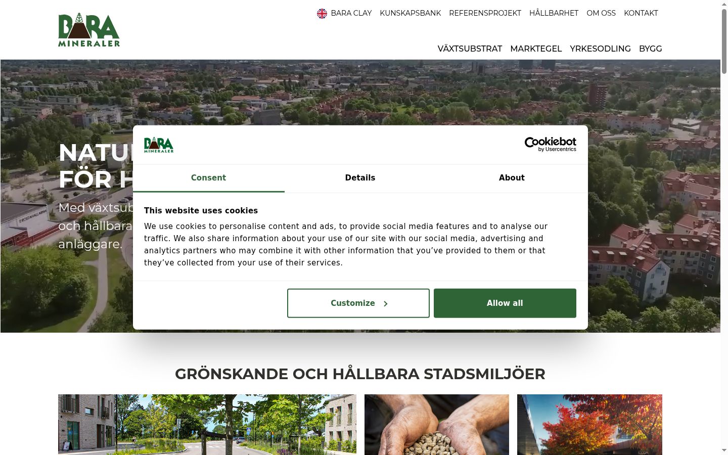 Snímek obrazovky baneru souhlasu zobrazeného před jakoukoli interakcí