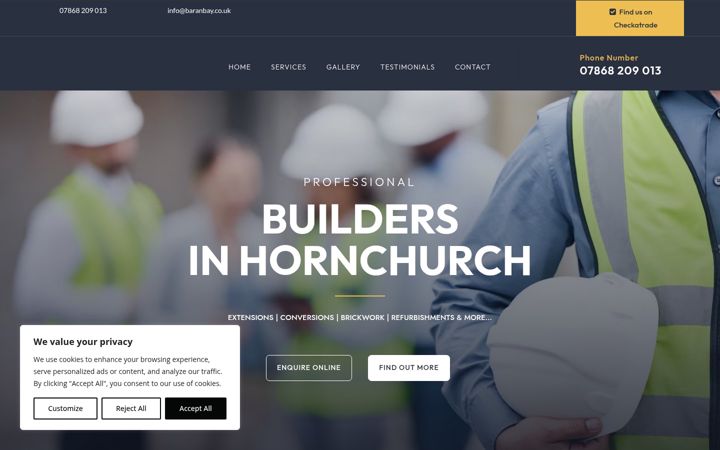 Screenshot of baranbay.co.uk